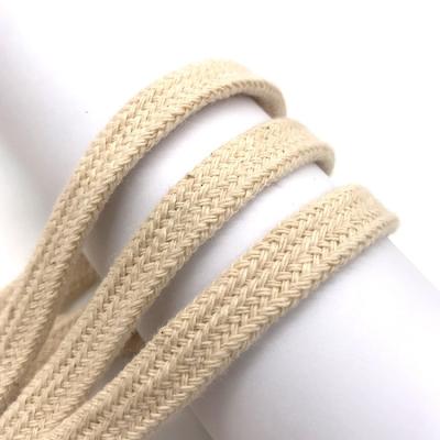 China 2021 Viable New Fashion Seuss Craft Cotton Rope Flat Braided Retro Belt Lace Clothes Decoration Gift Box Decoration Strap for sale