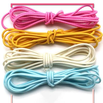 China Factory Price Viable Earring String Shock 2.5 Mm Round Elastic Bungee Tie Hair Lace Pearl Cord Elastic Cord for sale