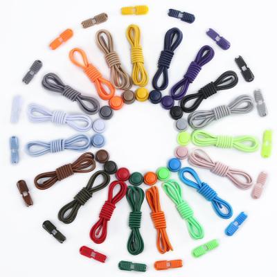 China 2021 Running Amazon Viable Sports Lock Bungee Rope Stretch Around No Tie Rope Thoughtful Braided Elastic Laces for sale