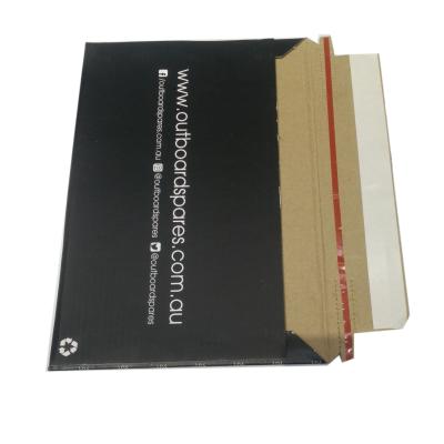 China Recyclable Online Custom Black Printed 100% Recycled Paper Envelope On Hot Sale for sale