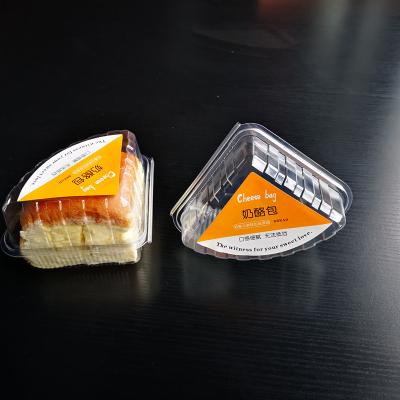 China Recyclable G-Pack Baked West Point Bread Cheese Transparent Wedge Blister Packing Box Can Be Labeled for sale