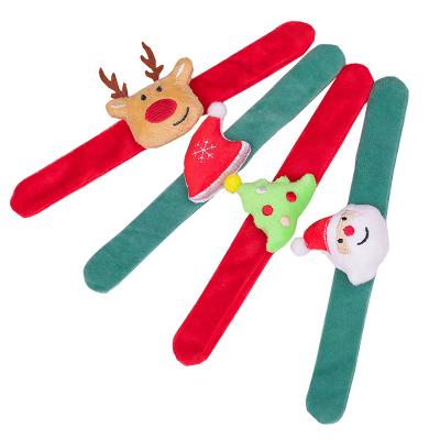 China Creative Cute Store Santa Claus Elk Applause Bracelet Circle Cloth Rings Christmas Gift Rings Christmas Decoration for sale