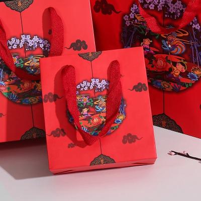 China Custom High End Luxury Reused Materials Christmas Gift Envelope Logo Decoration Large Holiday Gift Wrap Box With Bow Satin Ribbon Gift Box for sale