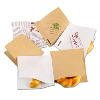 China Recycled Materials Printing Waterproof Paper Food Wrapping Sandwich Pads High Temperature Resistant Greaseproof Paper Place Disposable Household for sale