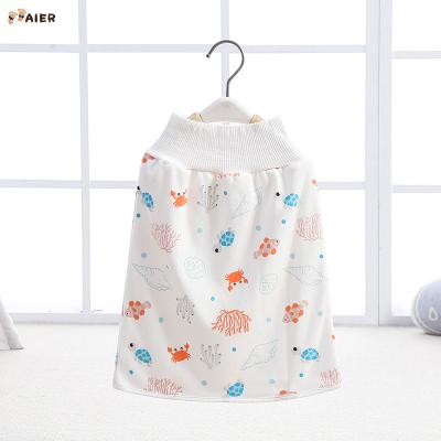 China 2020 Printed Waterproof Aier Cotton Baby Training Skirt Sleep Bed Cushion Baby Diaper Skirt for sale