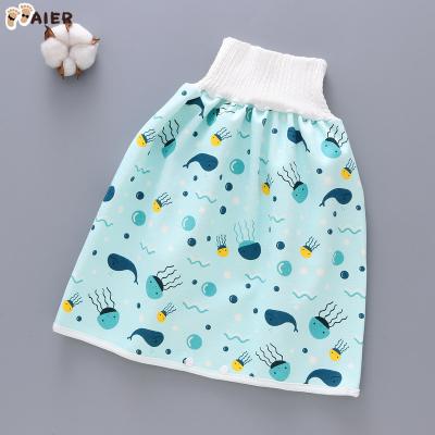 China Printed Breathable Baby Aier Cotton Sleep Bed Pad Baby Diaper Skirt Waterproof Training Skirts for sale