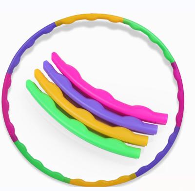 China Polynesian Dance Fitness Gymnasium Fitness Exercise Soft Waist Circle Soft Sport Circle Removable Plastic Circle For Kids for sale