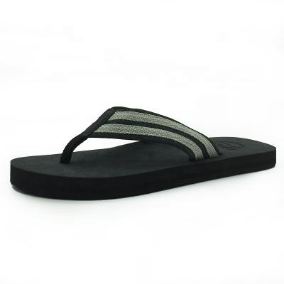 China Fashion Summer Anti-slippery Simple Design PU Beach Men's Unique Flip Flops Slippers for sale