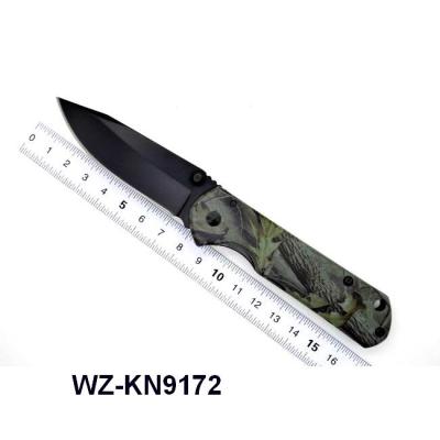 China Stainless Steel Material Type Camping Pocket Folding Survival Push Button Professional Knife for sale