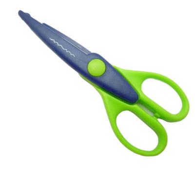 China Universal Material Type Craft Cutting Stainless Steel Scissors Shaped Scissors Zigzag Scissors for sale