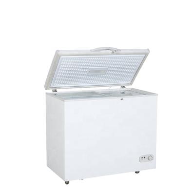 China Single-temperature single door chest freezer refrigeration equipment BD-118 with glass door for sale