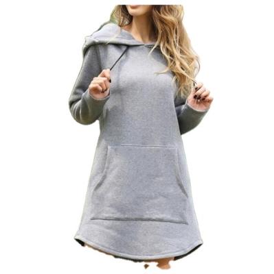 China Anti-static autumn solid color border casual women's hoodie is loose. for sale