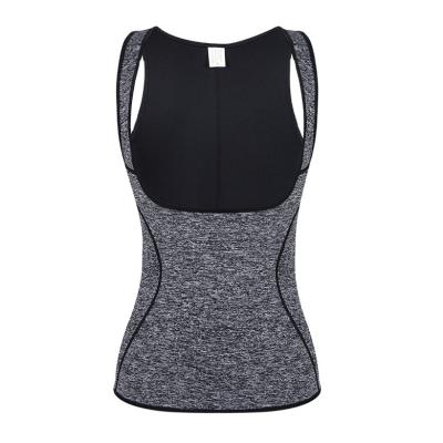 China Antibacterial Sports Sweat Wicking Clothes Fitness Shaping Vest Snow Neoprene Gray Shine Sweat Corset for sale