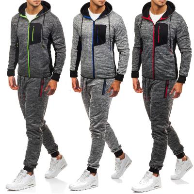 China European and American men's clothing and pants breathable hooded leisure sports suit for sale