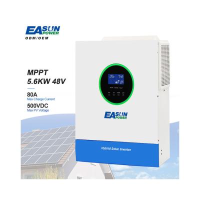 China EASUN POWER 48V MPPT Battery Charger Controller Factory Price 5.6Kw 220/230Vac Home Use Solar Inverters 378mm*280mm*103mm for sale