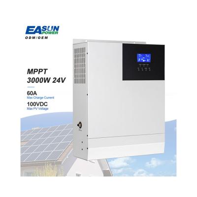 China US Warehouse Offgrid Surprise Price 24V 3KVA 110V 120V Solar Pure Sine Wave Inverter 3Kw 378mm*280mm*103mm for sale