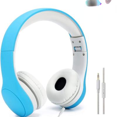 China Foldable Earphone Kids Safety Over-Ear Headphones with MIC, Volume Controlled at Max 93dB to Prevent Hearing Due to Noise for sale