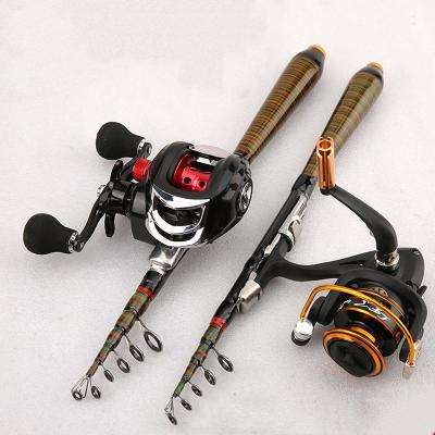 China Outdoor Hard Carbon Fiber Carp Fishing Rod Telescopic Fishing Pole Fold Size 31cm for sale