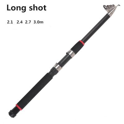 China Glass Limited Telescopic 3.6m 2.1m 2.7m Portable Carbon Fish Hand Tackle Sea Ocean Surf Spinning Glass Fishing Rod for sale