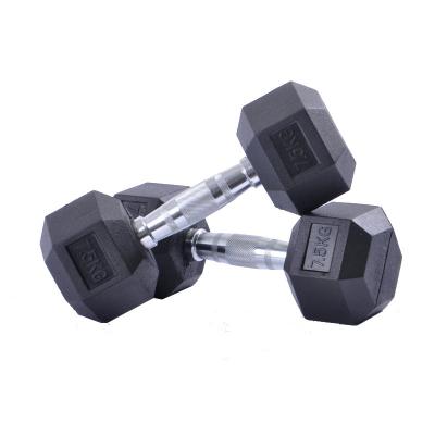 China China Fitness Gym 5lbs 10lbs 15lbs 20lbs 25lbs 30lbs 35lbs 40lbs Durable Rubber Hex Dumbbell Set for sale