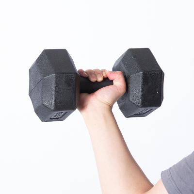 China Durable Gym Used Factory Supplied Cheap Rubber Hex Dumbbell for sale