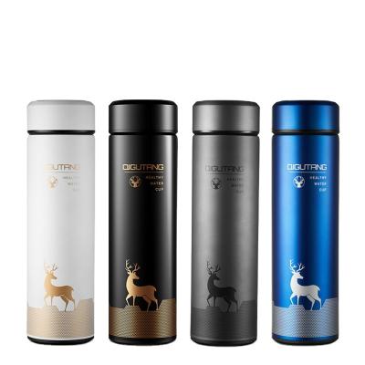 China 304 Stainless Steel Double Wall Travel Vacuum Flask Bottle PORTABLE Custom Logo Wholesale 500ml Mug For Water Coffee Milk Tea for sale