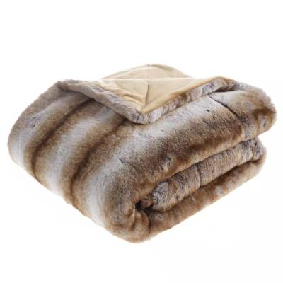 China Raschel Fox Rabbit Soft Warm Synthetic Hair Anti-Static Throw Thick Plush Insulated Luxury Blanket For Girl Gift Winter Couch Blanket Bed Sofa for sale