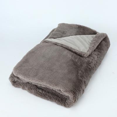 China Anti-Static Insulated Wash Flannel Blankets Sofa Throw Light Thin Mechanical Bedspread Coral Fleece Blanket Winter Sheet Rabbit Fur Blanket for sale