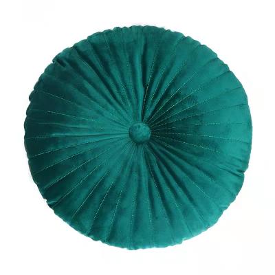 China Anti-Static Back Sofa Pillow Headrest Wheel Cushion Velvet Round Pumpkin Seat Chair Cushion Waist With Core Textile Home Decoration for sale