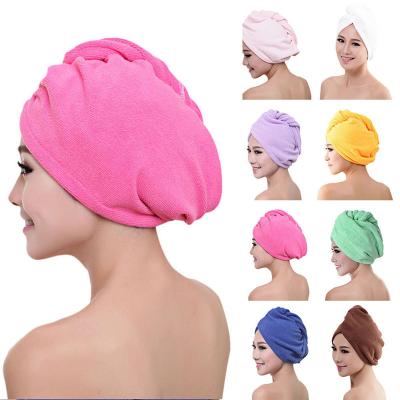 China QUICK DRY Lady Bath Towel Soft Microfiber Bath Towel Hair Dryer Quick Dry Shower For Woman Man Turban Head Wrap Bathing Tools for sale