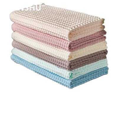 China 100% High Quality QUICK DRY 1/2/4 Pcs 70x140cm Waffle Cotton Bath Towels For Adult Soft Absorbent Towel Household Bathroom Towel Sets for sale