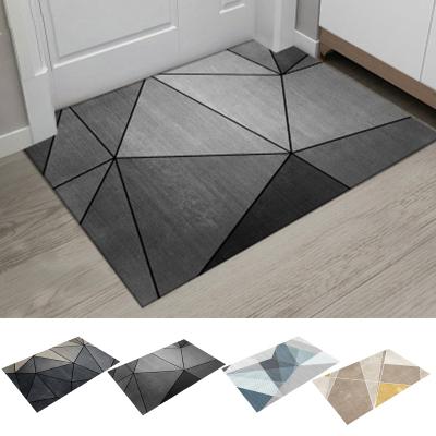 China Crystal Velvet Front Door Mat for Living Room Shower Bath Mat Bedroom Fur Mat Welcome Absorbent Kitchen Cover for sale