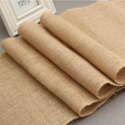 China Hotel Vintage Rustic Shabby Burlap Table Runner Hessian Table Runner For Wedding Festival Party Event Decorations for sale