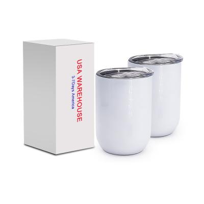 China Sublimation Mug Sublimation Straight Steel Coffee Tumbler Insulated Egg With plastoc Sliding Lid For Wine for sale