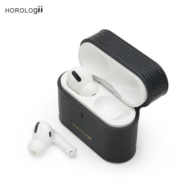 China New Luxury Case Italian Leather Case For Apple AirPods Pro Cover Premium Accessories Wholesale Dropship for sale