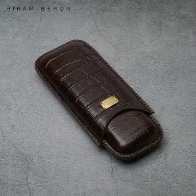 China Luxury Italian Leather Cigar Carry Case For Men OEM ODM Wholesale for sale