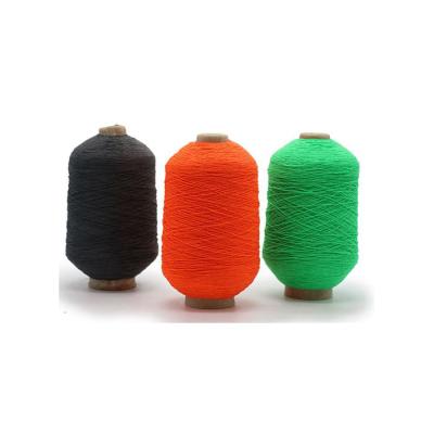 China Factory Price Polyester Yarn Rubber Covered Yarn Double Elastic Covered Rubber Sock Yarn For Knitting Machine for sale