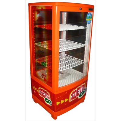 China Single-temperature Full View 4 Sided Glass Cooler Food&Beverage Supermarket Showcase for sale