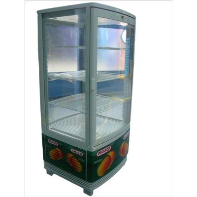 China Single-temperature Full View 4 Sided Glass Cooler Food&Beverage Supermarket Showcase for sale