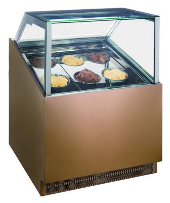 China Right Angle Ice Cream Freezer Single-temperature New Product Commercial Ice Cream Showcase Display Fridge for sale