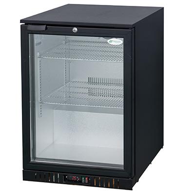 China Single-Temp Back Bar Single Glass Door for Beverage Storage Mini Cooler for sale