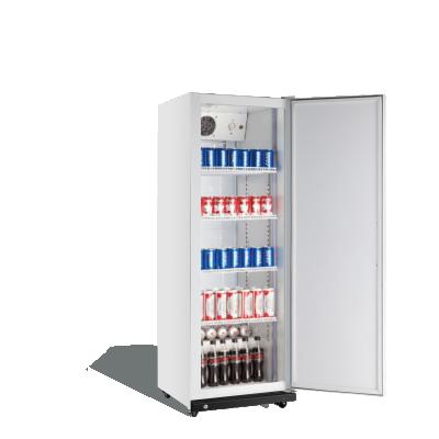 China Single-Temperature Single Glass Door Display Refrigerator Showcase Cooler Commercial Cold or Drinks Refrigeration Equipment for sale