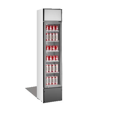 China Single-Temperature Slim&Star Single Glass Door Commercial Cold Beverage / Upright Beverage Cooler for sale