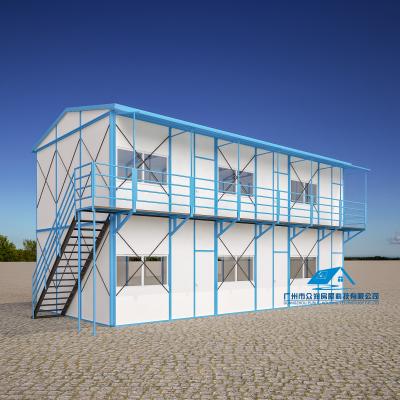 China modern prefab worker camp low cost sandwich panel house steel structure construction k type apartment for sale for sale