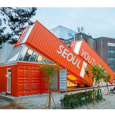 China Modern Prefab Shipping Steel Containers Cafe 20 Feet 40 Feet Tank Modern Bar Shop for sale