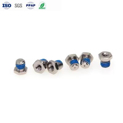 China High quality stainless steel air pressure adjustment internal and external thread point anti-loose rubber screws for sale