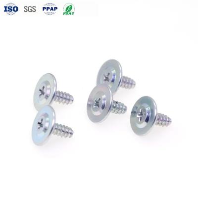 China ST2.5 X 8 Cross Electronic Screws Large Flat Head Self Tapping Screw 3mm - 120mm for sale