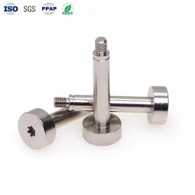 China Custom Automobile Fasteners Stainless Steel  M4 Shoulder Screw Plum Blossom Groove for sale