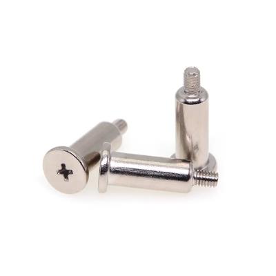 China Custom M3 X 25 Step Shoulder Screws Stainless Steel Bolts Cross Slot Thin Flat Head for sale