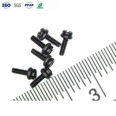 China M1.0 Micro Screws Slotted Pan Head Rubber Ring Sealing Screws With Rubber Ring for sale